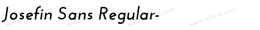 Josefin Sans Regular字体转换